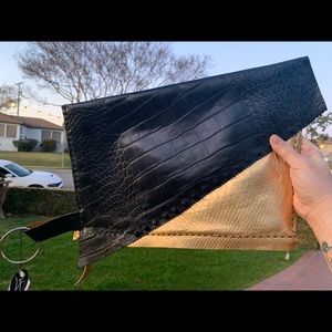 Hand Made One Of A Kind Leather Hand Bag.